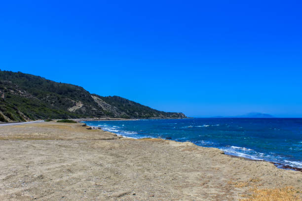 istock Landscape with a beach at Rhodes. 803881866