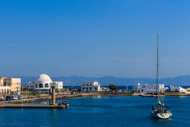 istock Rodos city at summer season. 803884688