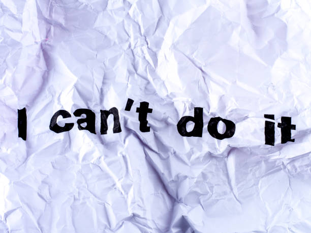 istock Crumpled paper - I can't do it 803888712