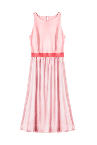 istock Pink dress isolated 803888856