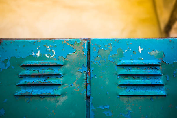 istock Cloakroom, metal cabinet 803888964