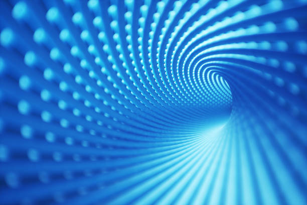 istock Abstract Blue Fibers Background 803911640