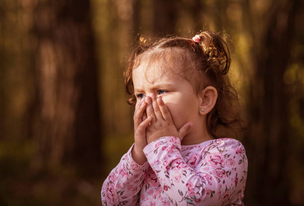 istock The little girl is scared 804010702