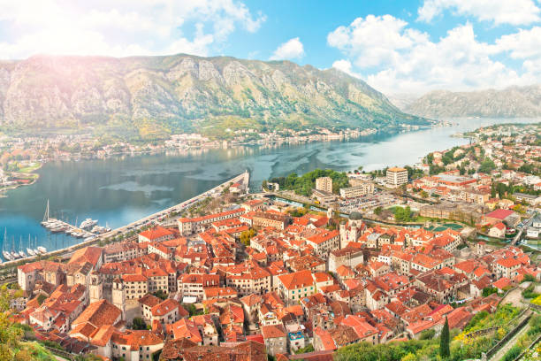 istock kotor bay with beautiful red tiled roofs 804013364