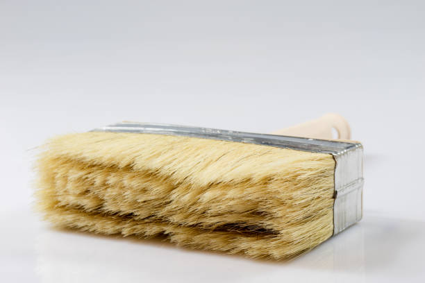 istock Large paint brush for painting walls, white background 804017658