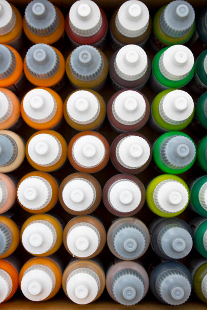 istock Collection of Bottle Paints from the Top 804022328