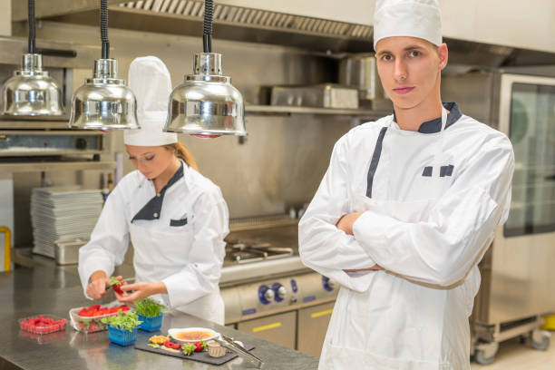 istock Portrait of young chef 804030432