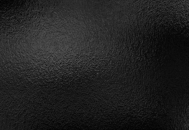 istock Background texture of shiny black metal foil 804030916