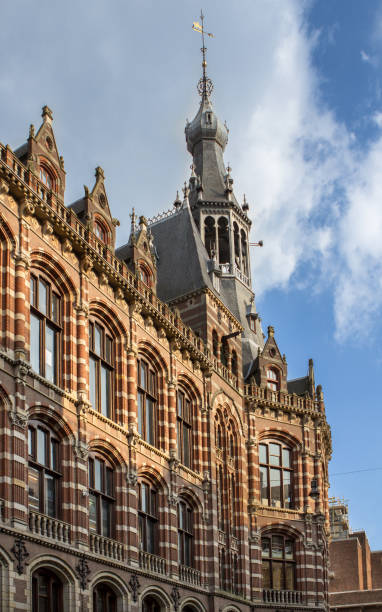 istock Traditional old buildings in Amsterdam 804036730
