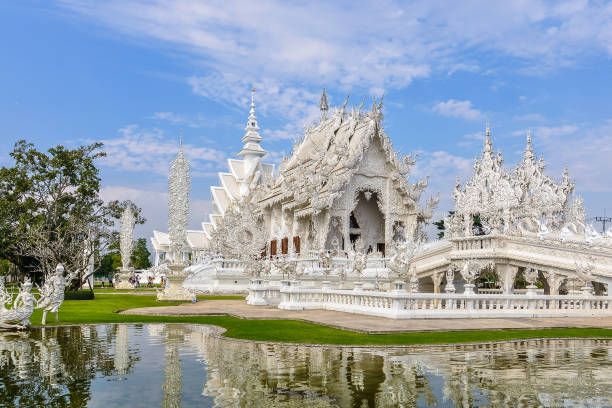 istock Reflection in White Temple near Chiang Rai, Thailand 804040134