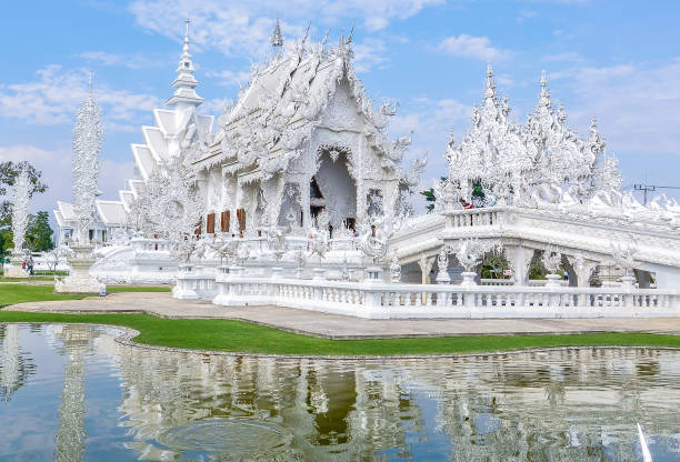 istock Reflection in White Temple near Chiang Rai, Thailand 804040164