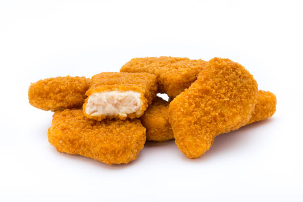 istock Nugget chiken on the white background. 804040394