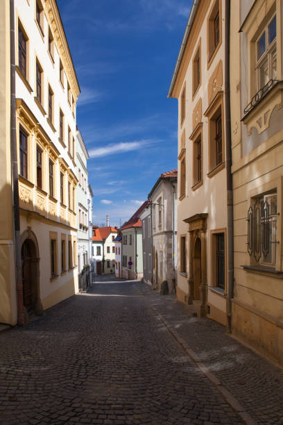 istock Empty street in Olomouc city in sunny day 804056782