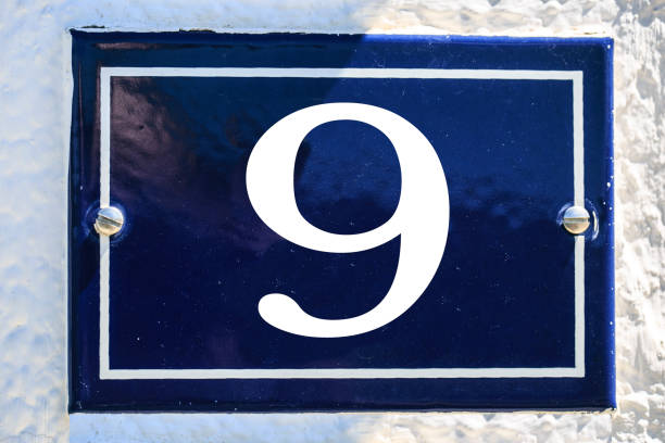 istock Number of house in blue color 804082730
