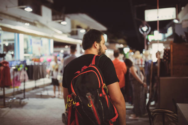 istock Man in tourist resort 804093180