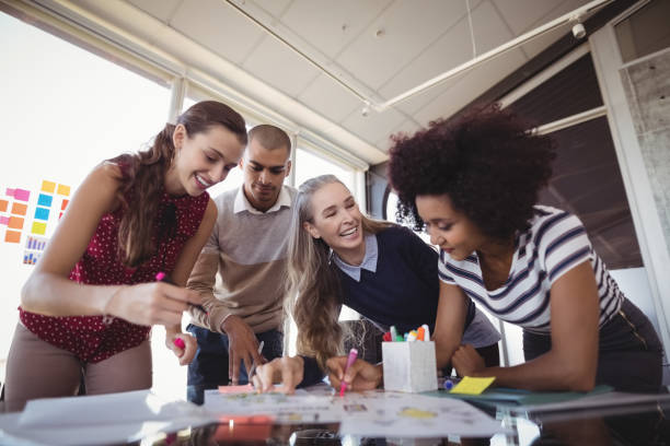 istock Creative business people planning in office 804106988