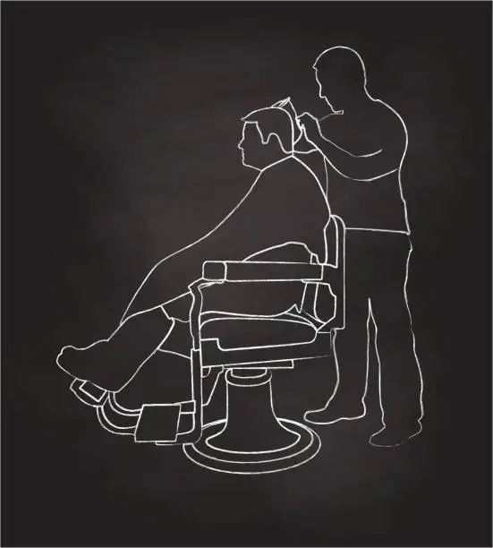 Vector illustration of Barber Cuts