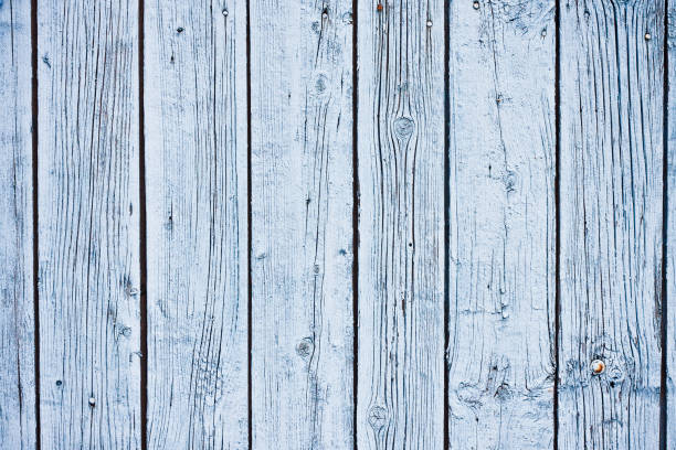 istock Old painted blue wooden planks, rustic texture, background 804148442