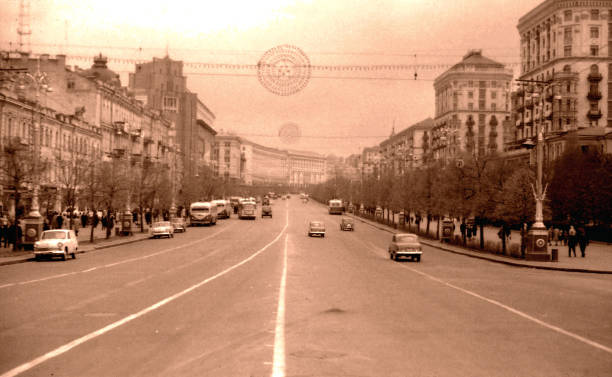 istock Kiev The Kreschatik street May 1964 804156944