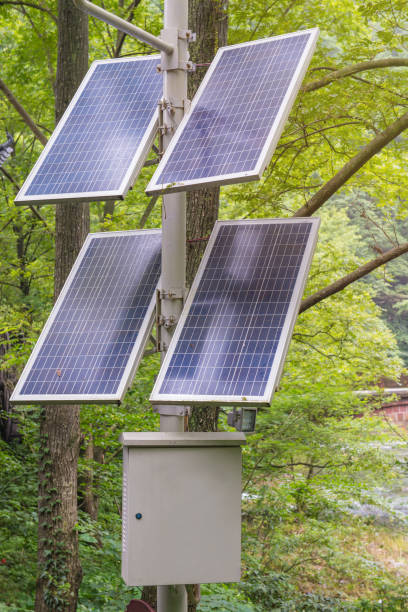 istock photovoltaic using renewable solar energy in forest 804197428