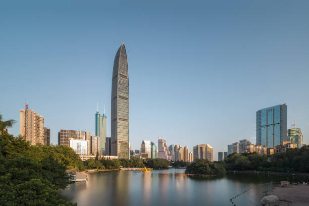 istock Shenzhen Kingkey 100 and skyscrapers 804201776