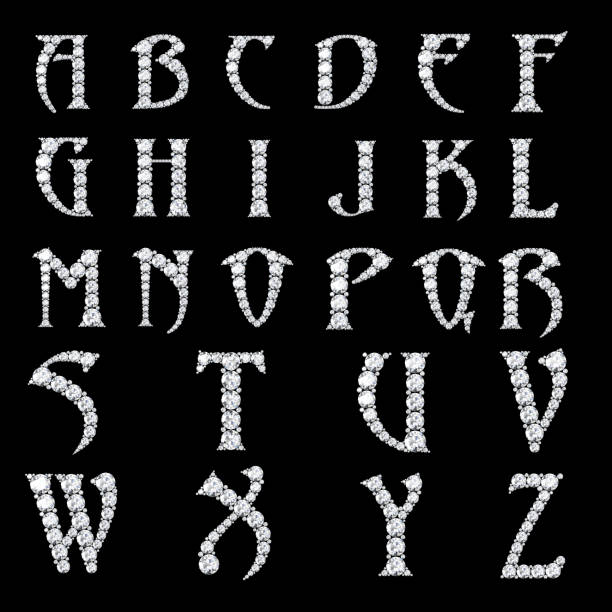 istock Diamond alphabet, letters from A to Z, 804218464