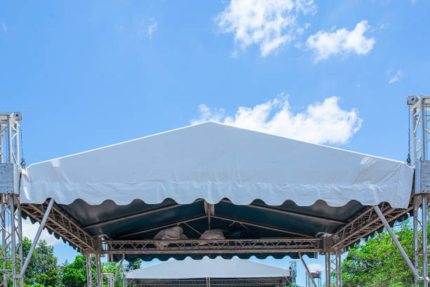 istock Stage - Performance Space, Entertainment Tent, Outdoors, Metal, Event 804228630