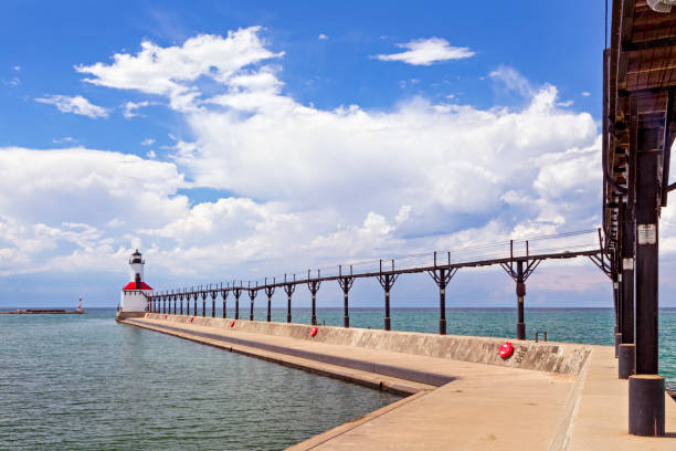 istock Lighthouse at Michigan City, Indiana 804229022