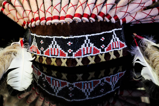 istock Hat  indian, indian chief head 804229034