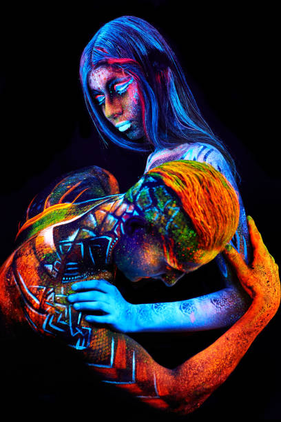 istock Close up uv couple portrait 804234976