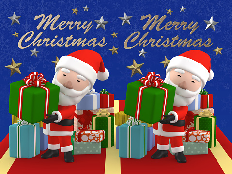 3d Render Stereogram Of Merry Christmas Santa Claus Stock Photo - Download Image Now - iStock 3d Render Stereogram Of Merry Christmas Santa Claus Stock Photo - Download Image Now - iStock
