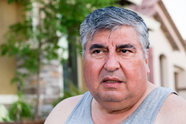 istock Serious mature senior man 804247008