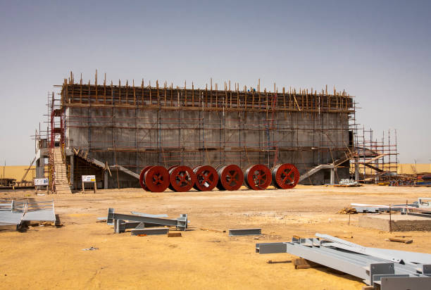istock Oil and Gas Control Building under construction 804247172