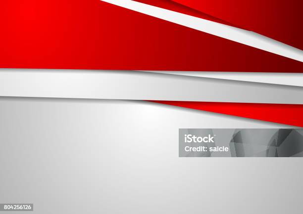 Abstract Red And Grey Corporate Background Stock Illustration - Download Image Now - Red, White Color, Abstract Backgrounds
