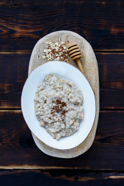 istock Healthy oatmeal porridge 804260160