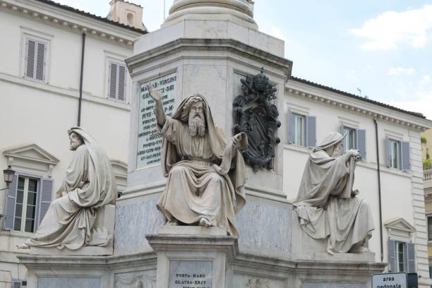 istock Biblical Statues at Base of Colonna dell'Imacolata 804263164