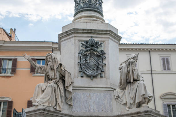 istock Biblical Statues at Base of Colonna dell'Imacolata 804263216