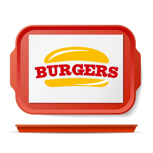 Red Plastic Tray Salver Vector. Classic Rectangular Red Plastic Tray. Good For Advertising, Branding Design. Top View. Restaurant, Fast Food Close Up Tray Isolated Illustration Red Plastic Tray Salver Vector. Classic Rectangular Red Plastic Tray. Good For Advertising, Branding Design. Top View. Restaurant, Fast Food Close Up Tray Isolated tray stock illustrations