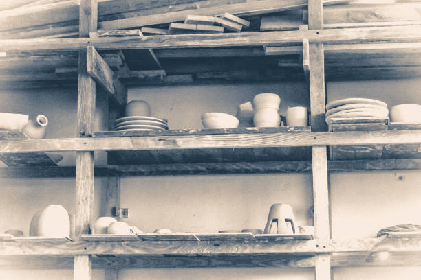 istock Bright pottery. Old vintage style. 804275062