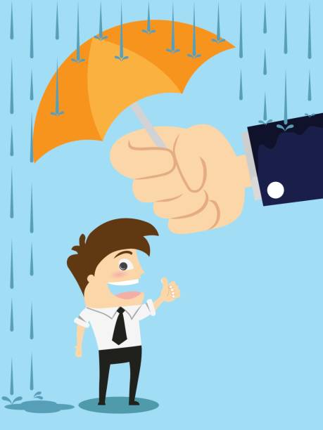 istock Care For Employee. Protection And Security. Business Concept Illustration 804286436