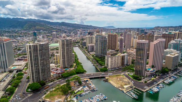 istock Downtown Honolulu Hawaii Aerial 804308510