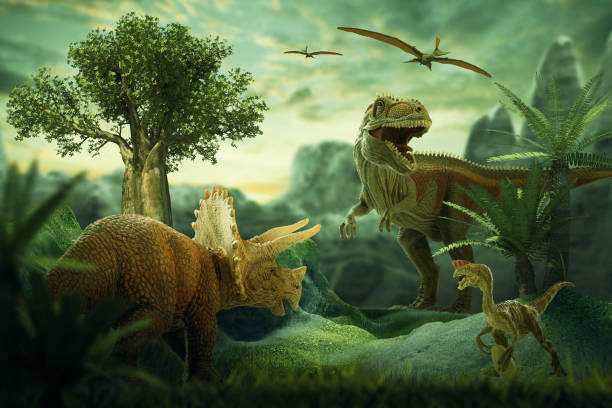 Dinosaurs stock photo