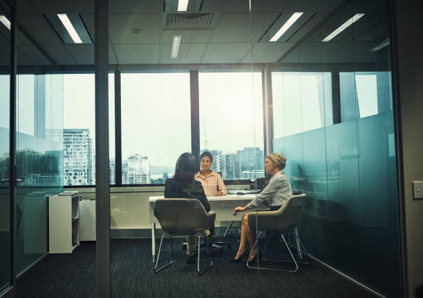 istock Running some of their ideas by the manager 804312430