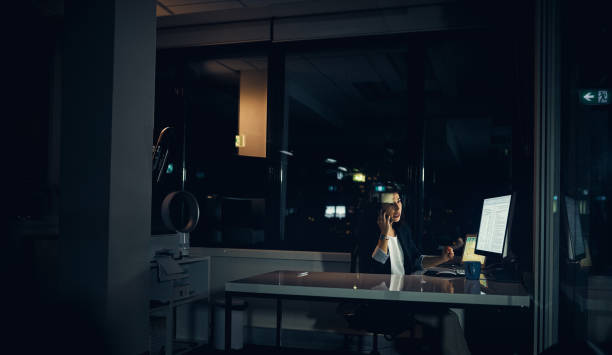 istock I'll call you in the morning again... 804312516