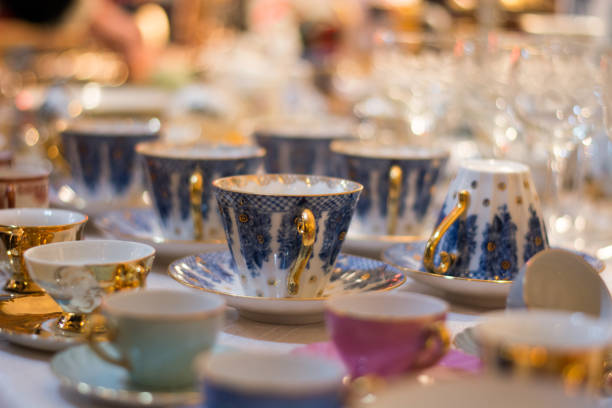 istock Colorful Russian souvenirs at the market. 804317190
