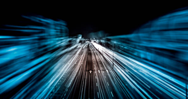 istock Light trails on the street in kuala lumpur, Malaysia 804317374