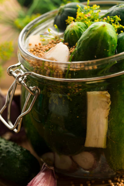 istock Closeup of fresh pickling cucumbers 804333048