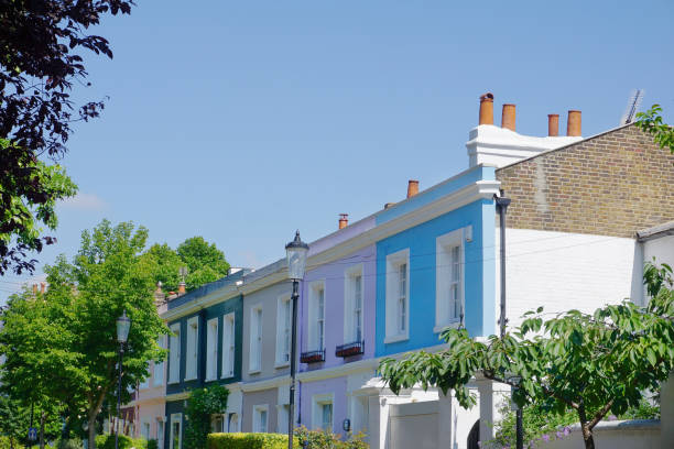 istock Terrace cottages in Notting Hill, England 804336024