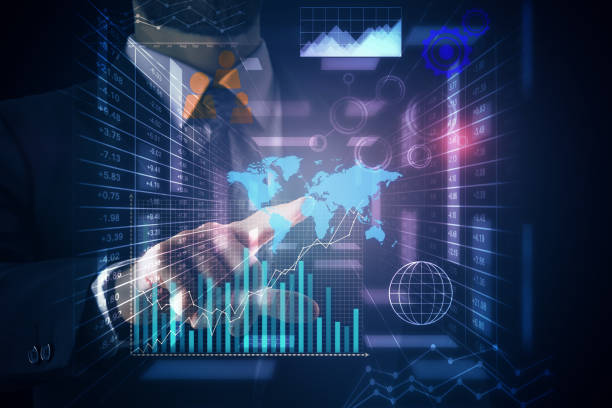 istock Man pointing at business charts 804336328