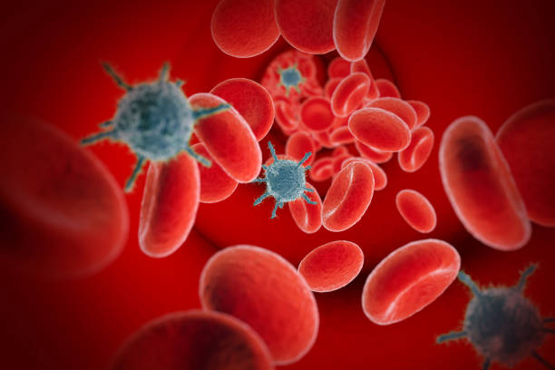 virus dans la circulation sanguine - bloodstream photos et images de collection